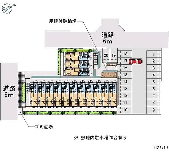 ★手数料０円★蒲郡市緑町　月極駐車場（LP）